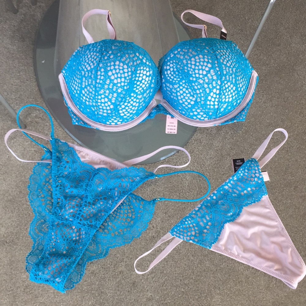 Rare Sexy 3-Piece Matching Victoria Secret Set